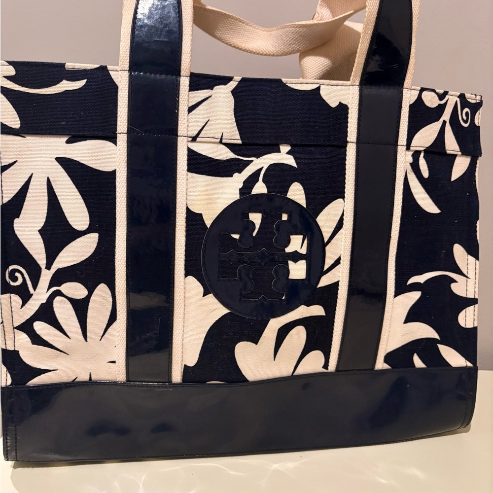 Tory Burch tote. Rarely used great condition. One mark you can see in the pic
